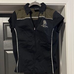 Harley-Davidson Black and Olive Women's Top